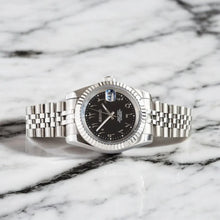 Seiko Mod Datejust "Nero, Numeri Arabi"