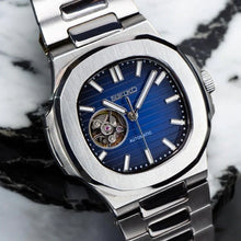 Seiko Mod Nautilus "Cuore Aperto Blu Scuro"