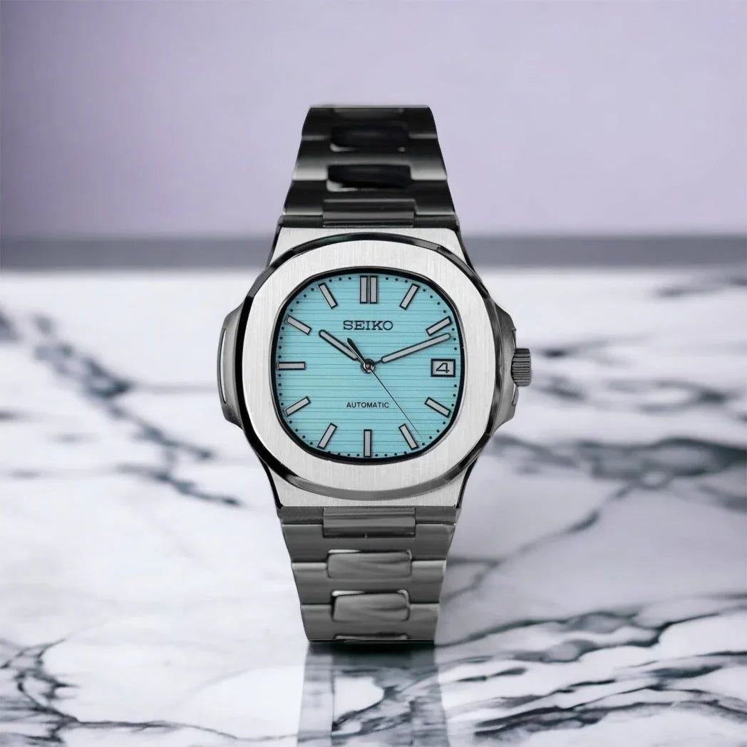 Seiko Mod Nautilus "Blu Tiffany"