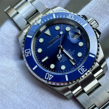 Seiko Mod Submariner "Argento e Blu"