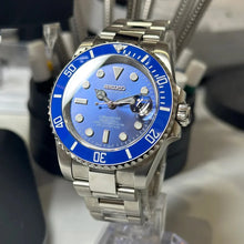 Seiko Mod Submariner "Argento e Blu"