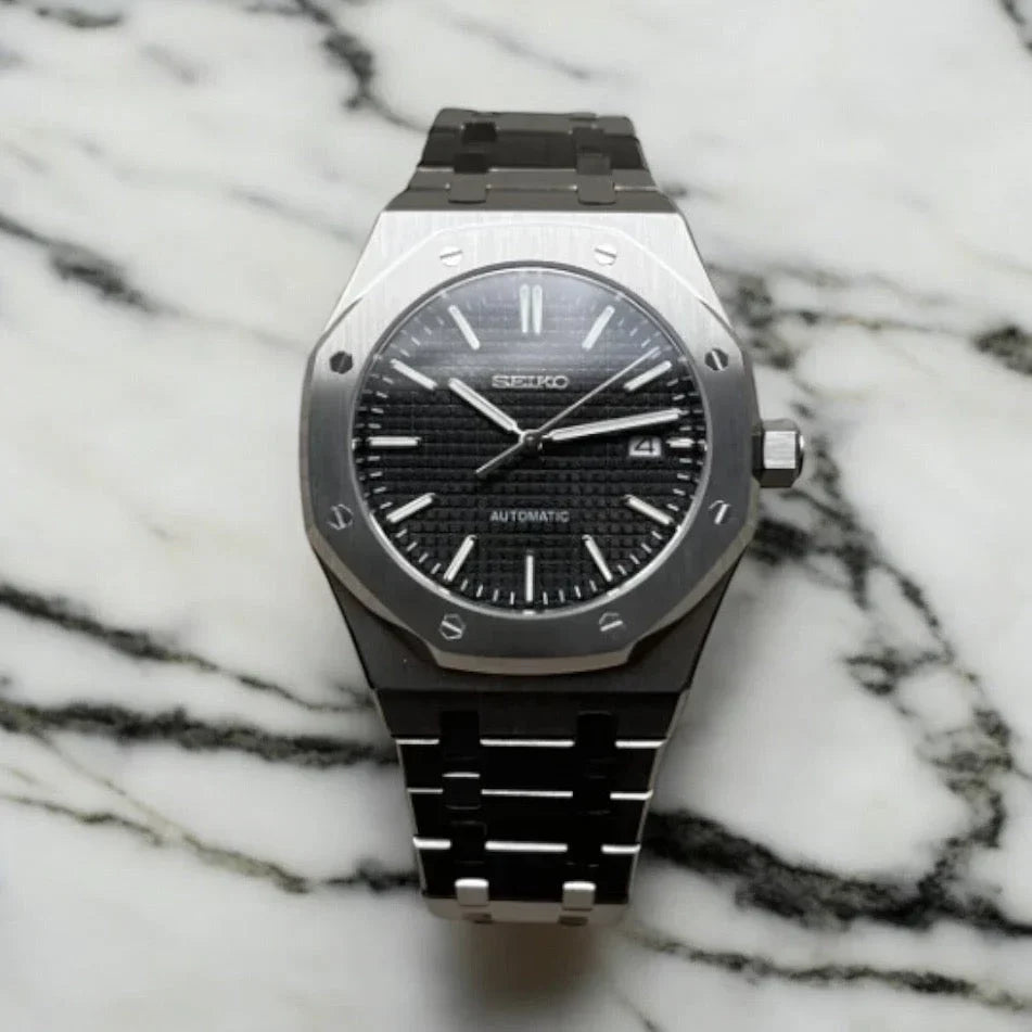 Seiko Mod Royal Oak "Nero Classico"