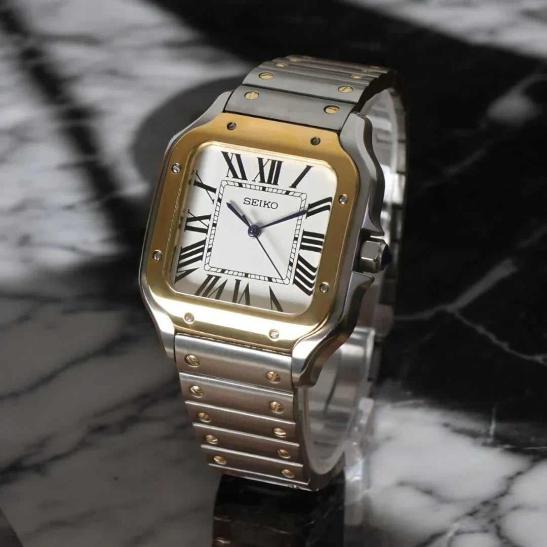Seiko Mod Santos "Bicolore Oro e Acciaio"