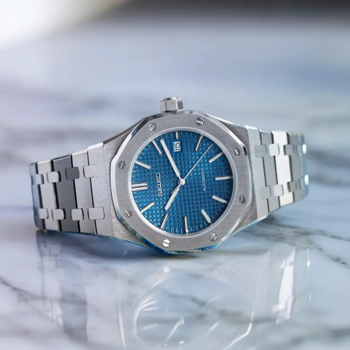 Seiko Mod Royal Oak "Blu"