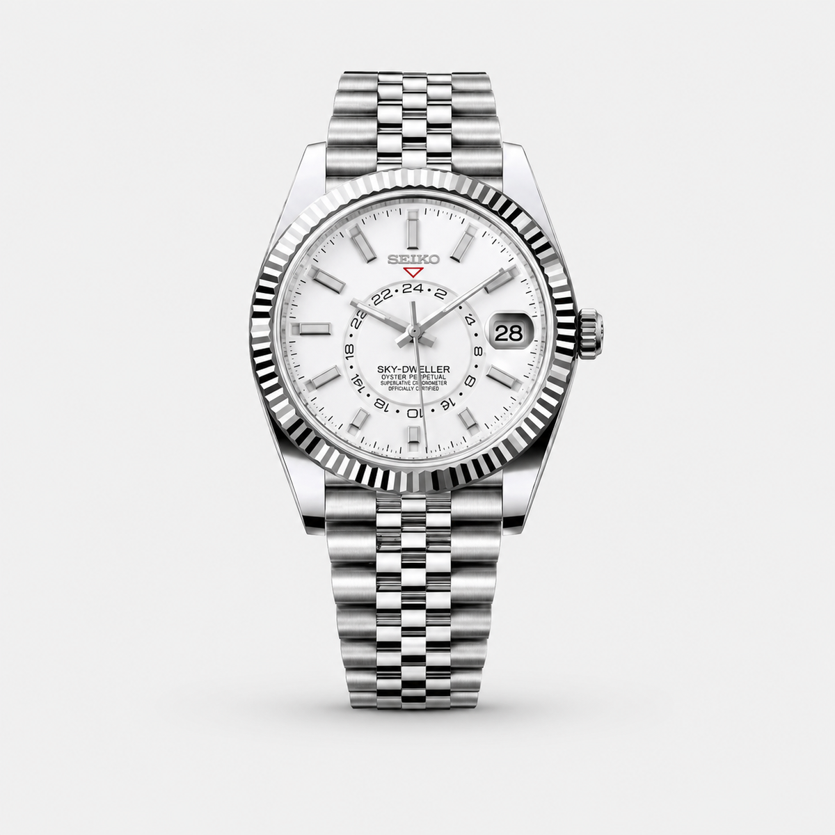 Seiko Mod Sky-Dweller "Quadrante Bianco"