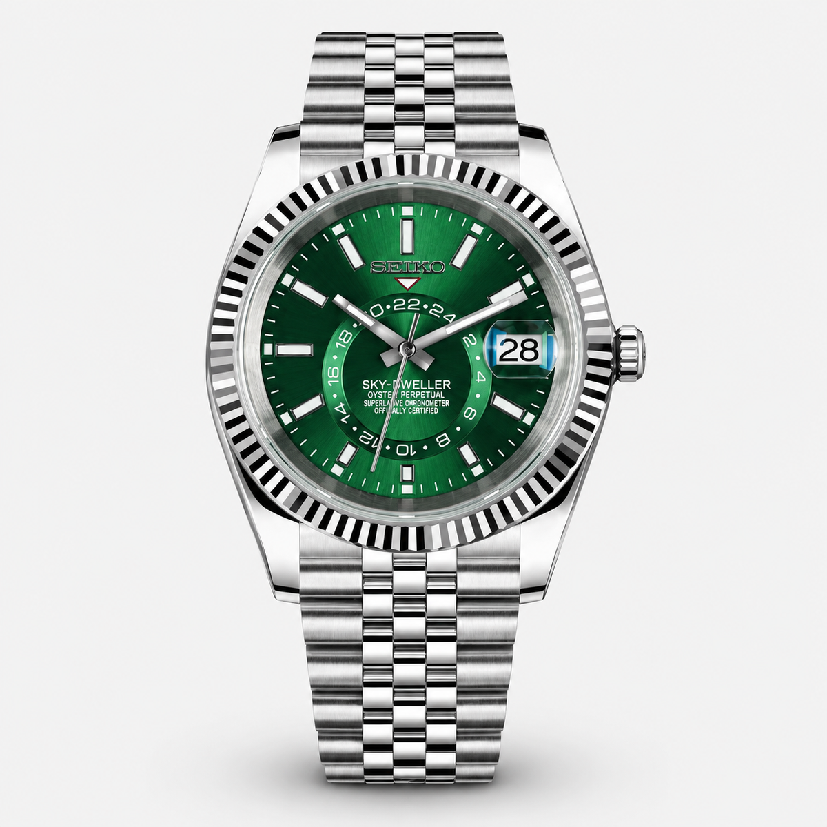 Seiko Mod Sky-Dweller "Quadrante Verde"