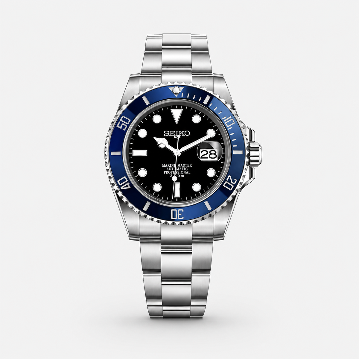 Seiko Mod Submariner "Blu e Nero"