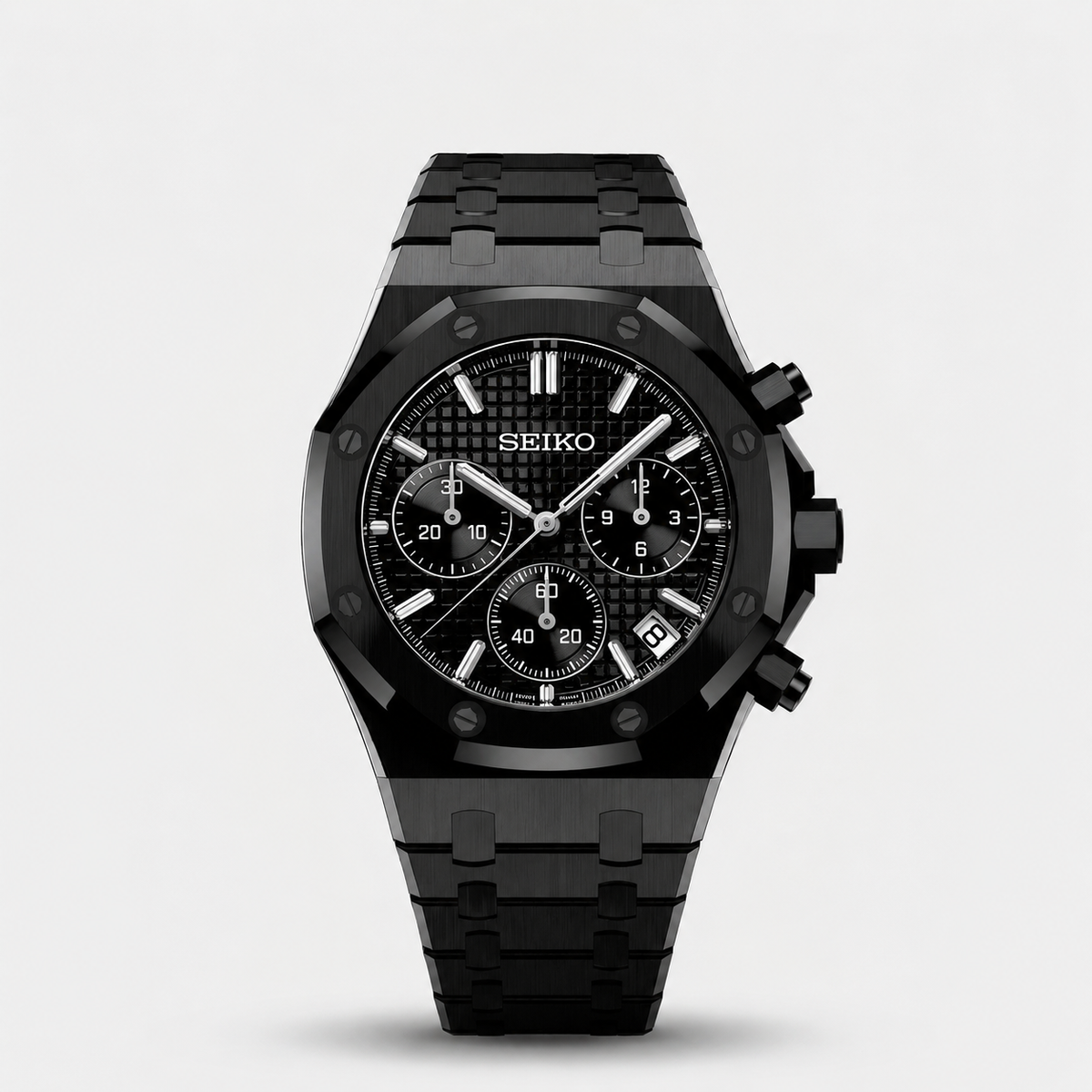 Seiko Mod Royal Oak Chronograph "Pantera Nera"