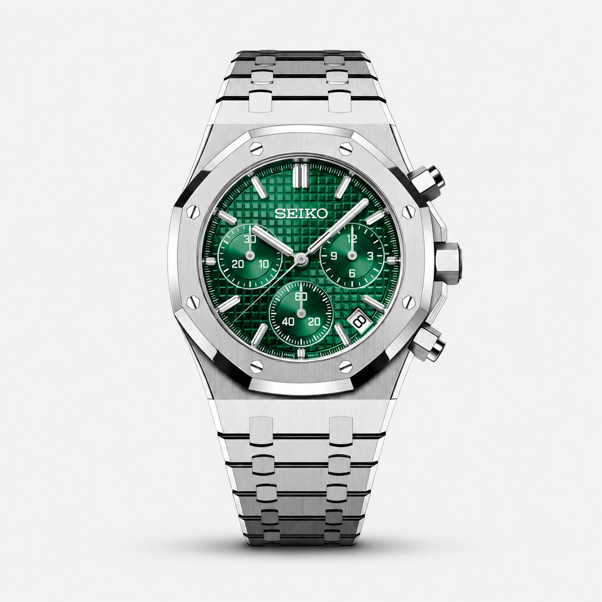 Seiko Mod Royal Oak Chronograph "Verde"