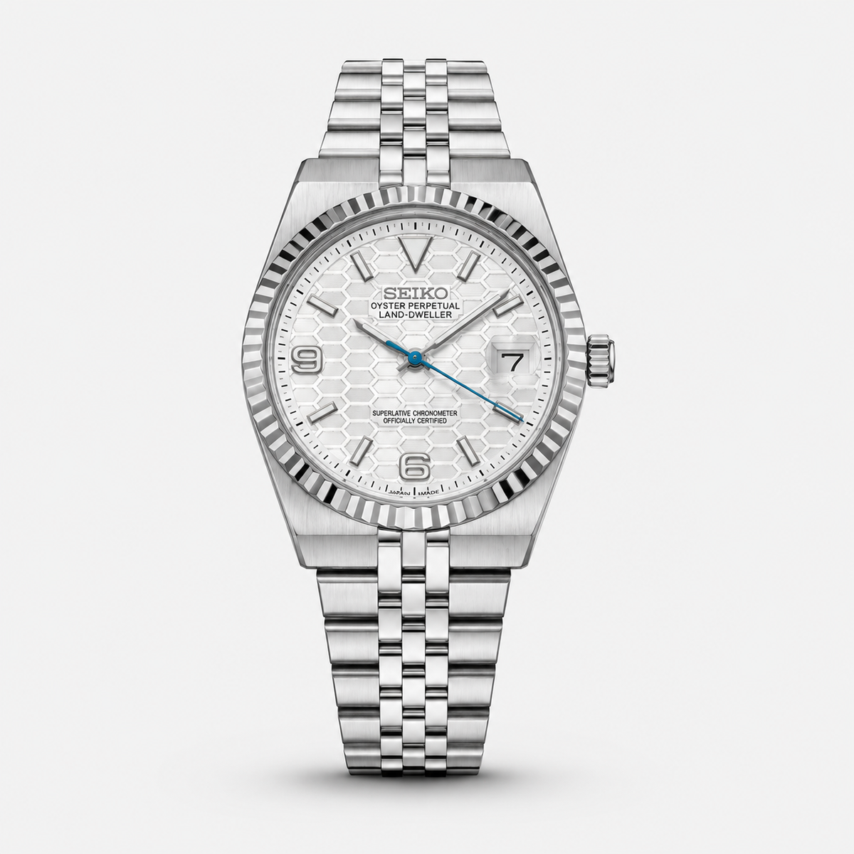 Seiko Mod Land-Dweller "Bianco/Blu"