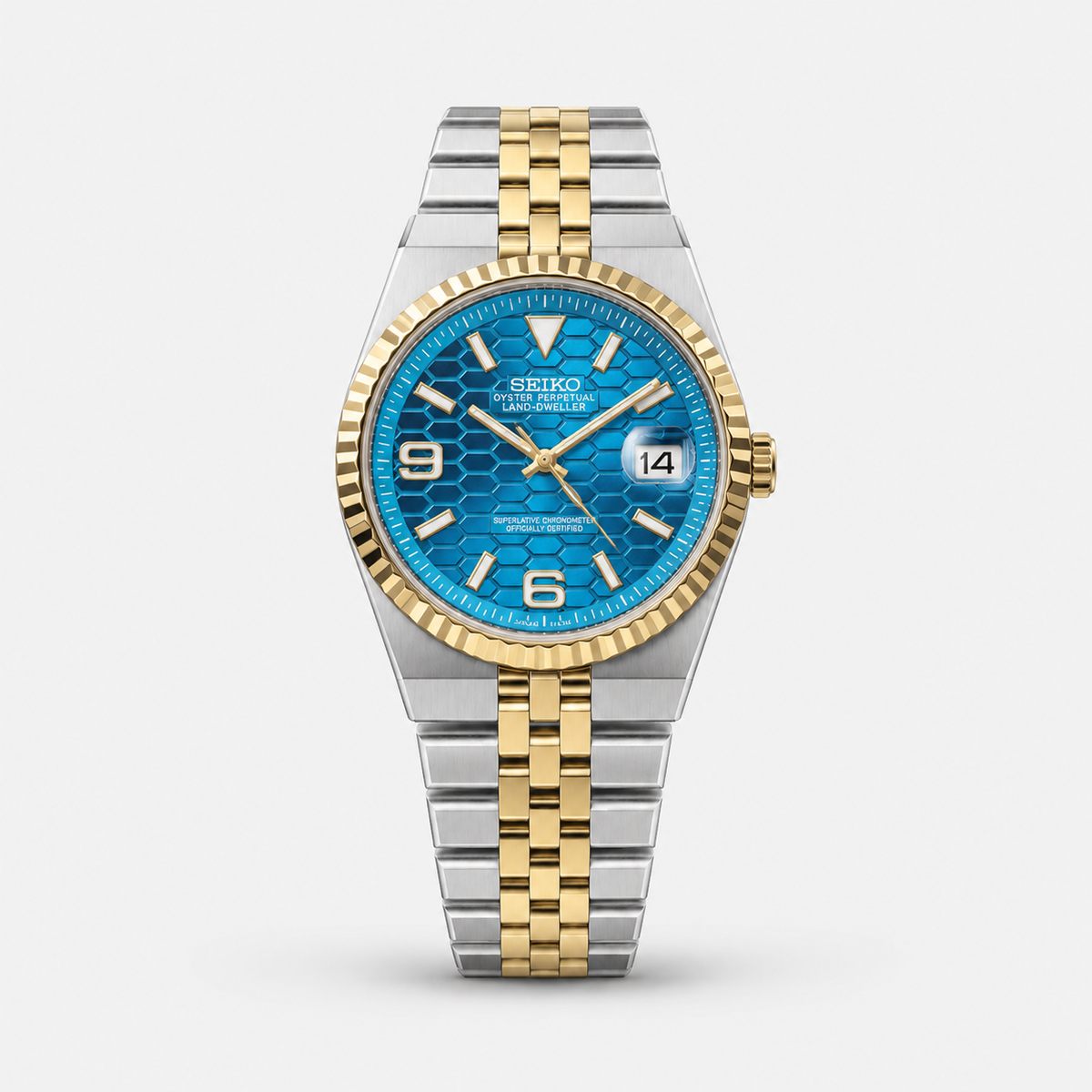 Seiko Mod Land-Dweller "Blu Bicolore"