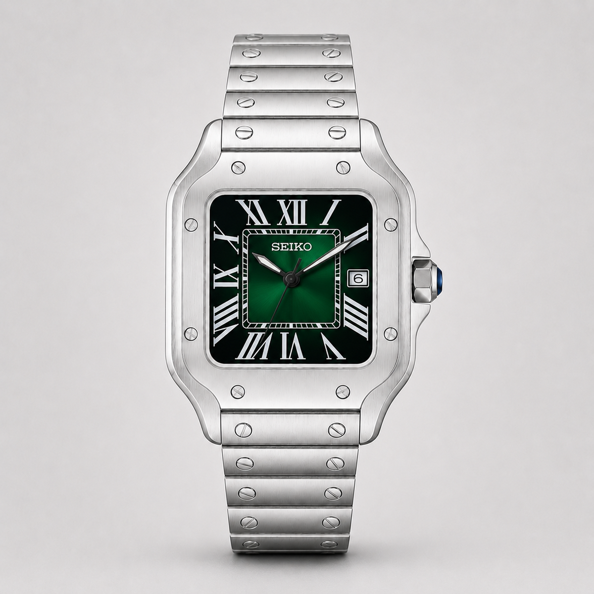 Seiko Mod Santos "Verde Foresta Ghiacciato"