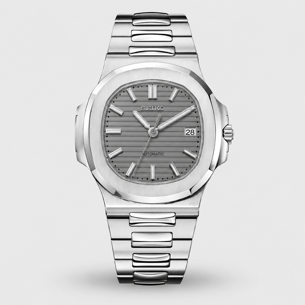 Seiko Mod Nautilus "Grigio Argento"