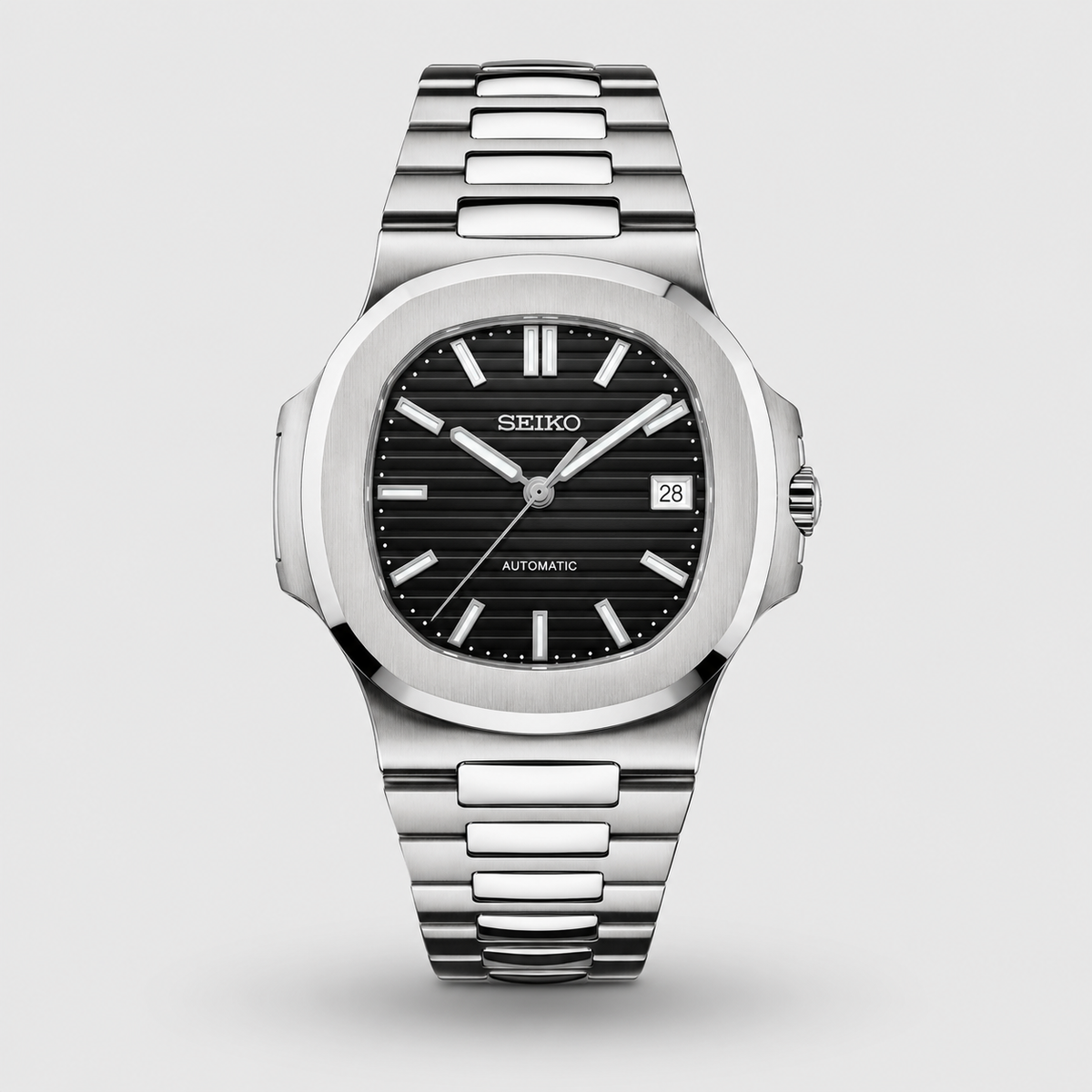 Seiko Mod Nautilus "Nero Classico"