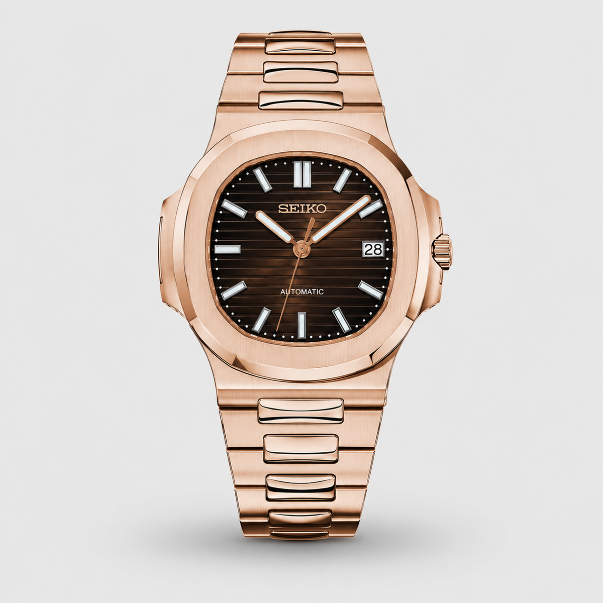 Seiko Mod Nautilus "Oro Rosa Cioccolato"