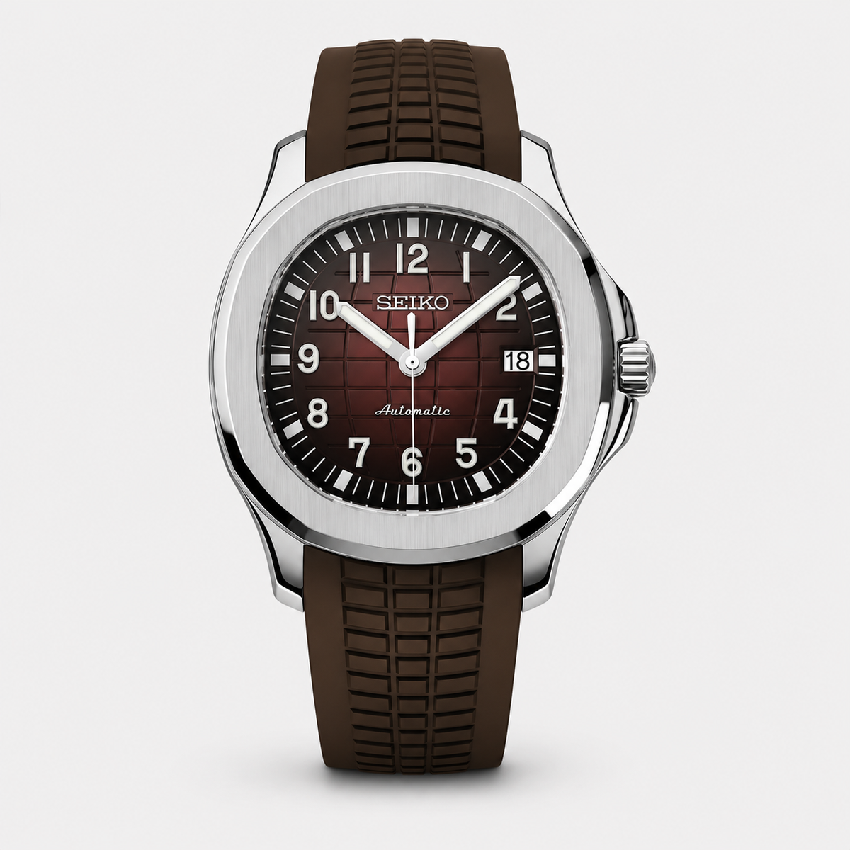 Seiko Mod Aquanaut "Argento e Marrone"