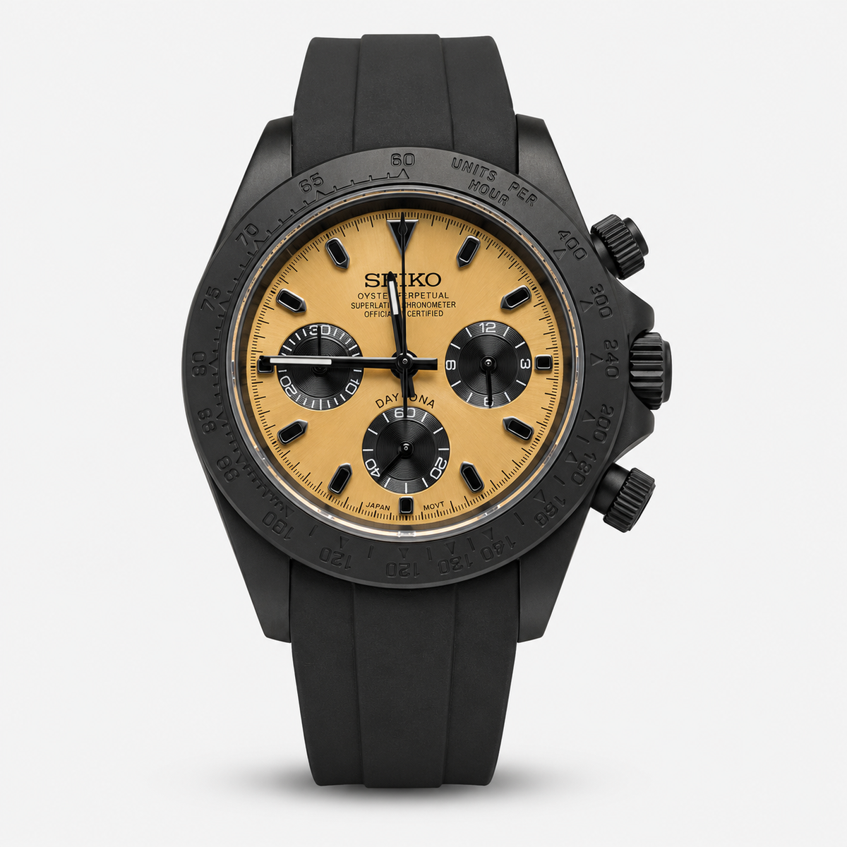Seiko Mod Daytona "Quadrante Champagne Dorato"
