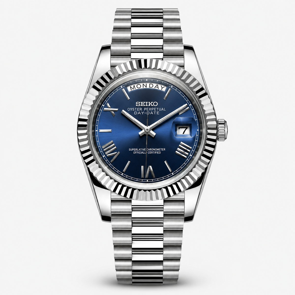 Seiko Mod Day-Date "Blu Reale"