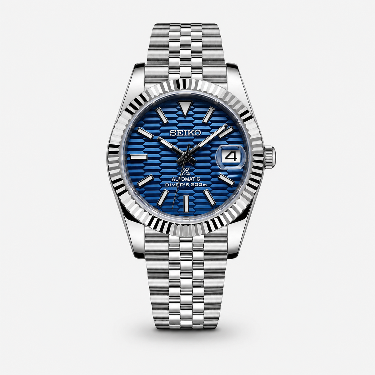 Seiko Mod Datejust "Blu Testurizzato"