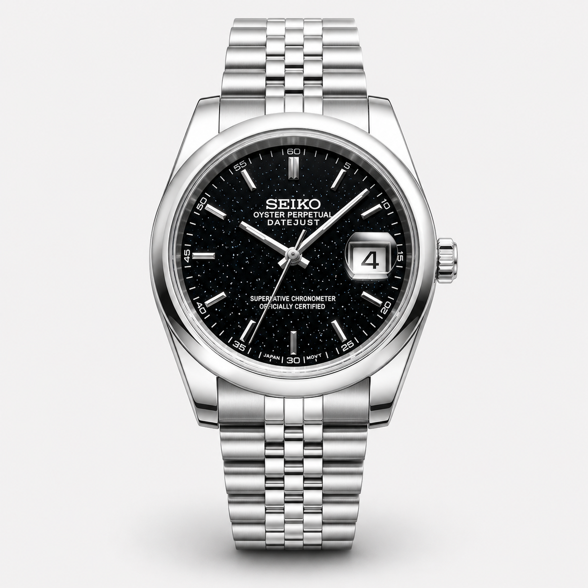 Seiko Mod Datejust "Nero Galassia"
