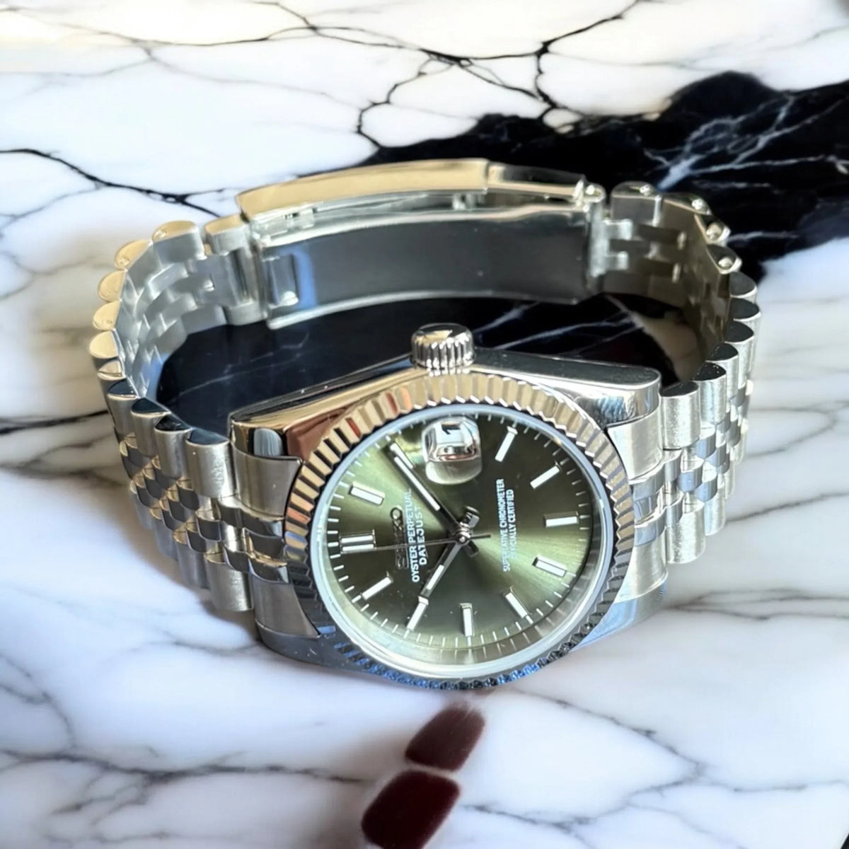 Seiko Mod Datejust "Verde Oliva"