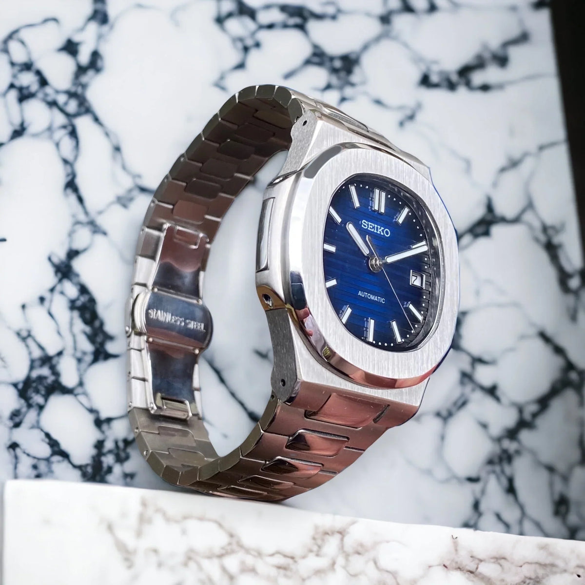Seiko Mod Nautilus "Blu Navy"