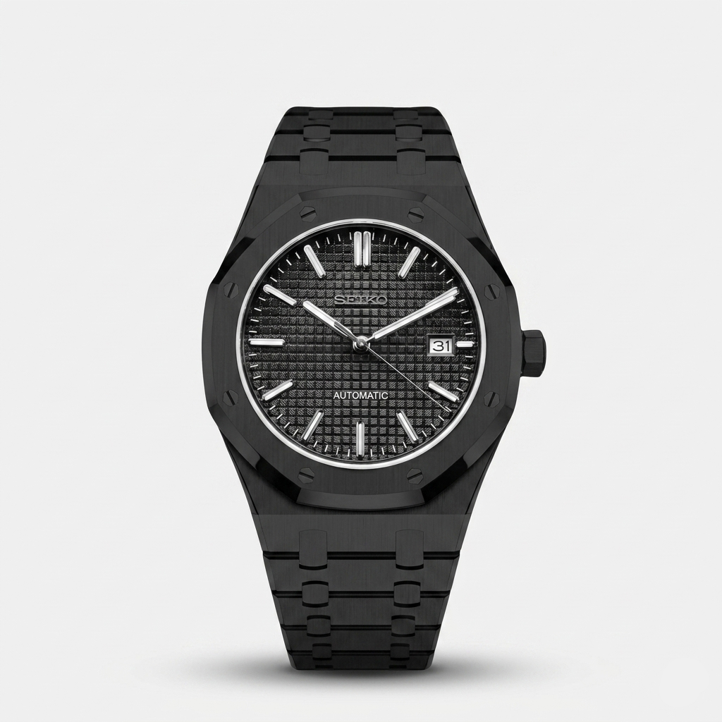 Seiko Mod Royal Oak "Nero Integrale Classico"