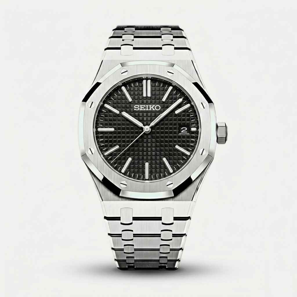 Seiko Mod Royal Oak "Nero Classico"
