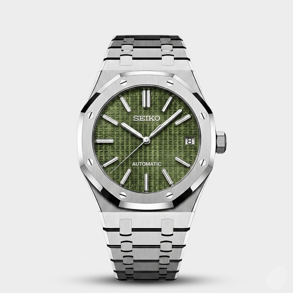 Seiko Mod Royal Oak "Verde Oliva"