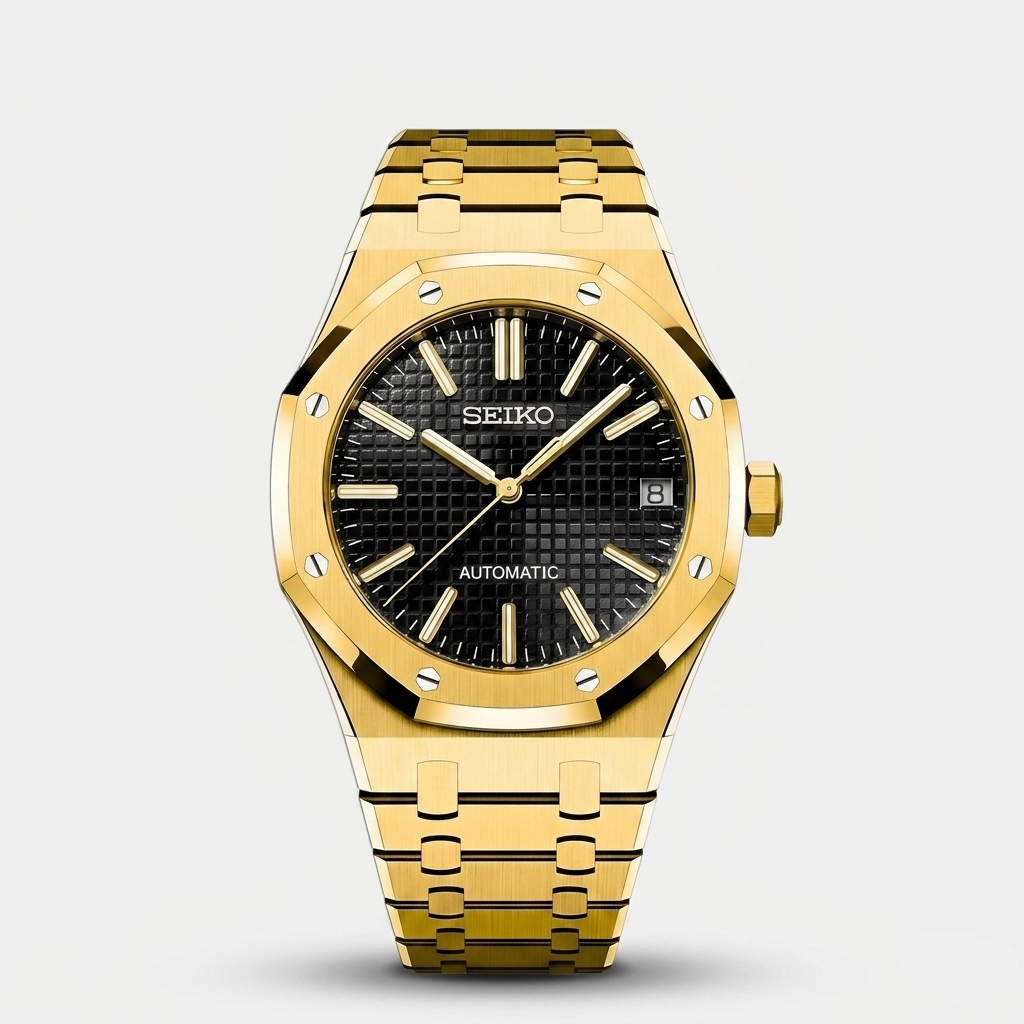 Seiko Mod Royal Oak "Oro"