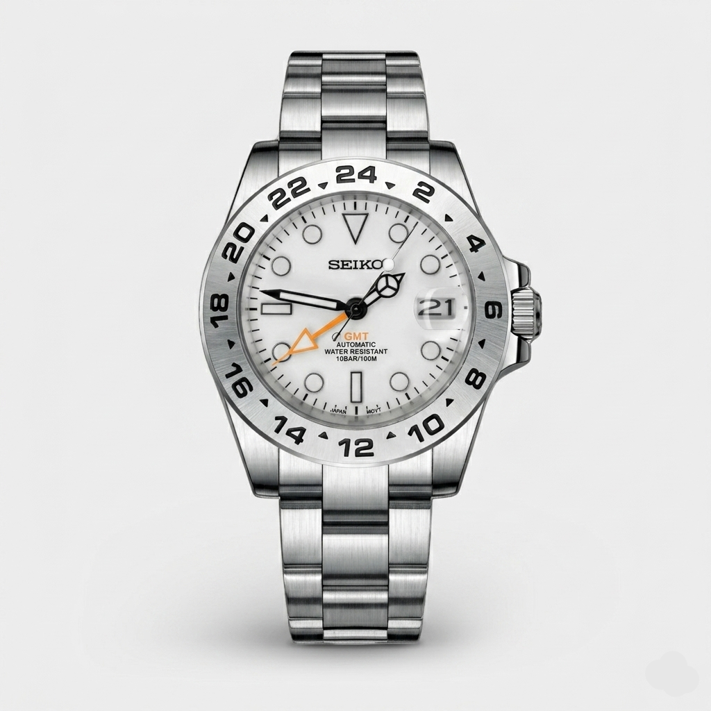 Seiko Mod GMT "Explorer Arancione"