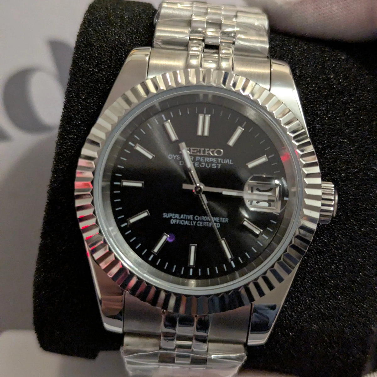 Seiko Mod Datejust "Nero"